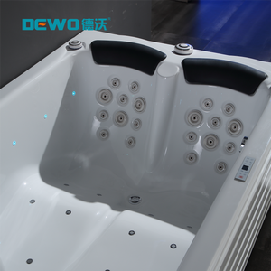 豪華なアクリル1人屋内ワールプールマッサージ浴槽滝ヨーロッパスタイル2人アクリルマッサージ浴槽 - Product Image 3
