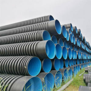 Tuyau de vidange en plastique HDPE de haute qualité <span class=keywords><strong>300</strong></span> 400 800 900 Sn 8 Spirale Tuyau ondulé à double paroi en HDPE souterrain de grand diamètre - Product Image 6