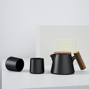 Service à <span class=keywords><strong>thé</strong></span> en céramique DHPO avec infuseur amovible avec 2 tasses pour bureau maison cadeau pots à <span class=keywords><strong>thé</strong></span> en porcelaine pour <span class=keywords><strong>thé</strong></span> en vrac - Product Image 4