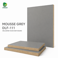 Panneau de fibres de bois plaqué bois gris mousse de première qualité, moderne, 18 mm x 4x8, pour armoire de cuisine, résistant à l'eau et au feu