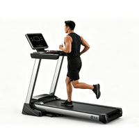 Tapis de course électrique intelligent pliable 2026 avec inclinaison automatique à 15 %, écran LCD bleu, vitesse 1-20 km/h, barre de maintien, pour la maison et la salle de sport, 4,5 CV