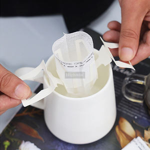HIGHWIN tout nouveau sac en papier filtre à café Portable jetable suspendu oreille goutte à goutte sac filtre à café adapté au <span class=keywords><strong>Camping</strong></span>/voyage - Product Image 3
