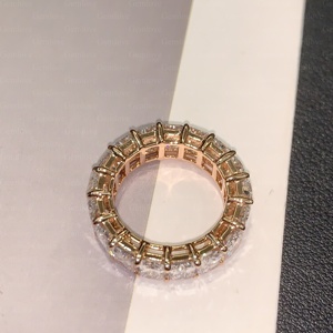 แหวนเพชรทรงรัศมีประกายระยิบระยับทอง 9-18K สำหรับผู้หญิง เพชร IGI Lab-Grown เหมาะสำหรับวันครบรอบแต่งงาน งานหมั้น - Product Image 6