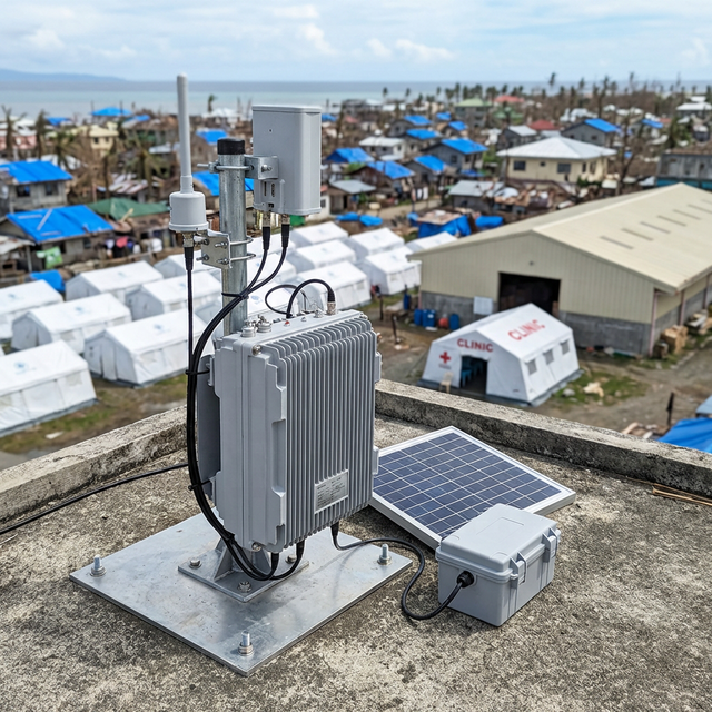 Suntor 10W 30KM Long Range IP Mesh Radio 52Mbps Wireless Transmission for Base Station Tower