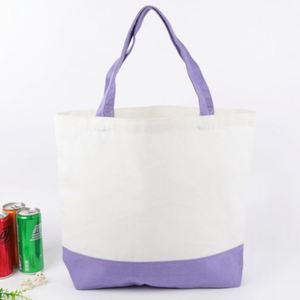 Sac fourre-tout en toile de coton écologique à longues poignées, personnalisable avec logo – Sac promotionnel pour étudiants et formation, 13x15 pouces, fermeture épaule, usage quotidien - Product Image 5