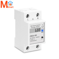 Interruptor inteligente con control remoto para el hogar, control de energía con WIFI, Tuya, medidor de energía