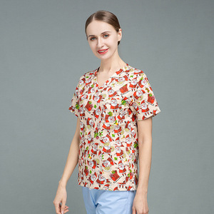 2023 stampa uniforme da infermiera Top manica corta medico Casual scrub uniformi da donna e da uomo uniformi chirurgiche ospedaliere - Product Image 5