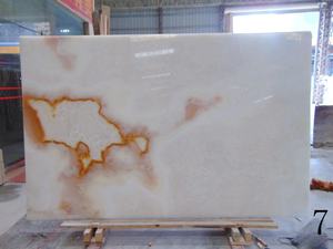 Losas de ónix blanco Fabricación de fábrica Mármol blanco pulido Ónix de lujo - Product Image 6