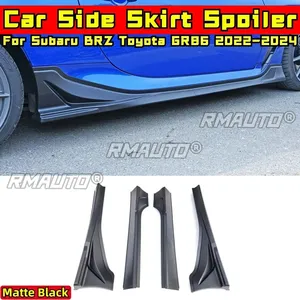 สเกิร์ตข้างรถยนต์ BRZ GR86 สีดำด้าน สปอยเลอร์กันกระแทกข้างทรง DC สำหรับ Subaru BRZ Toyota GR86 ปี 2022-2024 อุปกรณ์ตกแต่งรถยนต์ - Product Image 1