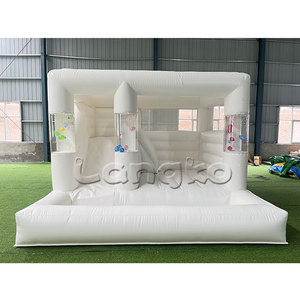 Locations de fête pour tout-petits château gonflable maison de rebond château de saut à l'air blanc en PVC commercial - Product Image 6