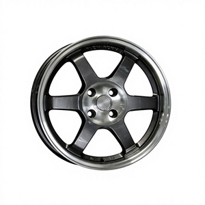 Nuevas llantas de aleación de aluminio de 16X7.0 con radios múltiples, acabado gris plomo, ajuste universal para coches japoneses y americanos, en stock. - Product Image 1
