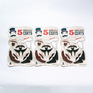 Set di barba e baffi finti neri per feste di Halloween - Product Image 3