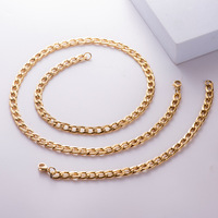 6/7/8MM en relieve NK, cadena Retro de un solo botón, pulsera de acero inoxidable para mujer, chapado en oro al vacío, estación internacional de 18K