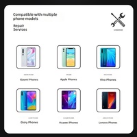 Kit de réparation et de démontage de smartphones 8-en-1 en boîte, 8 pièces, pour smartphones Android et Apple, modèle en acier 45 A13