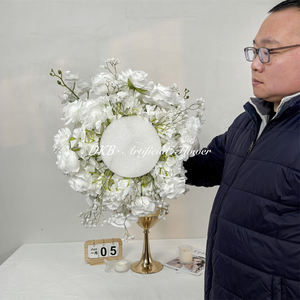 Bola de Flores Blancas para Decoración de Bodas, Centro de Mesa Floral para Decoración de Escenarios de Fiesta - Product Image 6