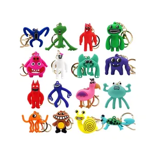 Garten Of Banban Llavero con colgante de felpa 3D Animal Pulpo Tortuga Elefante Cerdo Clase Kindergarten Regalos Llavero