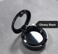 Vente en gros de boîtes de poudre contour personnalisées de luxe en or brillant de 0,8 g, boîte ronde pour fard à paupières, houppette à poudre, emballage cosmétique