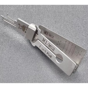 Outil de serrurerie Lishi M1/MS2, crochetage 2-en-1 pour serrures M1/MS2 Master Lock pour porte de maison - Product Image 4