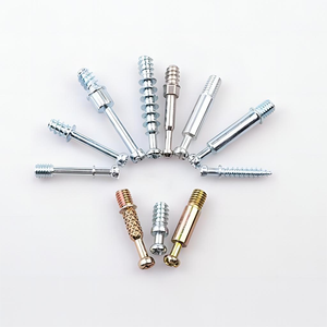 Verzinkte ISO metrische M6x13mm koolstofstalen platte kop verborgen 2-in-1 mini fix connector schroef meubelbout - Product Image 6