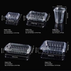 Cajas de Plástico PET Transparente Reciclables Tipo Concha para Arándanos, Adecuadas para Arándanos, Tomates y Uvas - Product Image 2