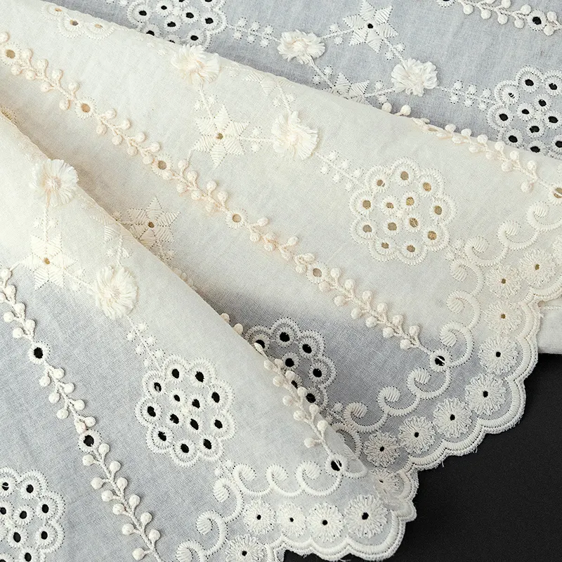 Hot-Selling Appliques And Trimmings Bridal Lace Fabric Fabrics For Wedding Dresses