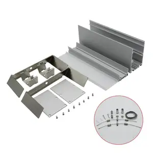 50x75mm Wide linkable aluminum profile with removable channel for led lighting strips