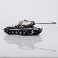 Modèle de char lourd soviétique IS-2 Staline II Mugongwu à l'échelle 1/72, entièrement en métal, ornement fabriqué en Chine
