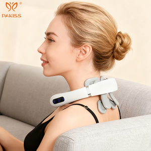 Masseur cervical PAKISS 1000mAh rechargeable en forme de U avec télécommande et têtes interchangeables pour la maison, le bureau et l'usage quotidien - Product Image 5