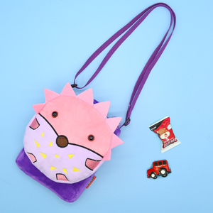 New Arrival <b>Cartoon</b> Character Kindergarten School <b>Backpack</b> Plush Material Zipper Closure Weight Reduction Unisex - Product Image 3