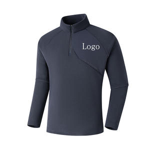 เสื้อสเวตเตอร์คอกลมของผู้ชายผ้าฝ้ายขนแกะธรรมดาธรรมดา - Product Image 4