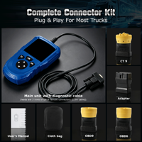 Escáner de Diagnóstico para Camiones Pesados LAUNCH Creader HD V2 2 en 1, Lector de Códigos HDOBD OBD-II EOBD para Freightliner