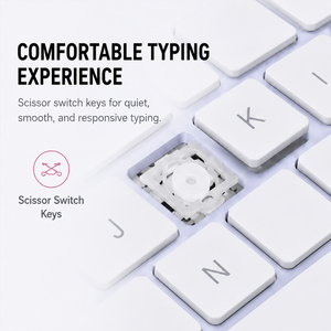 The Magic <b>Keyboard</b> A2449 with Touch ID is available for wireless iMac, MacBook Air, and MacBook Pro (purple) - Product Image 2