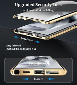 Nouvelle conception, support magnétique premium en aluminium, étui transparent à 360° pour S25 Ultra, étanche, antichoc, résistant aux chutes - Product Image 6
