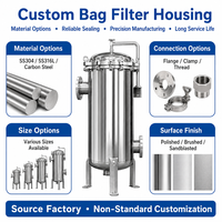 Boîtier de filtre à sac unique en acier inoxydable SS304 316L pour la filtration industrielle de l'eau, de l'huile et des liquides chimiques