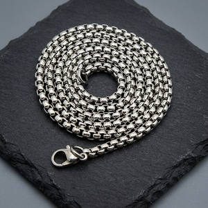 Stainless Steel Link <b>Chain</b> <b>Necklace</b> for Men Custom Plating Single <b>Chain</b> - Product Image 3