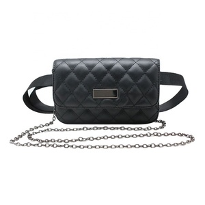 Custom Designer Fashion Women's Silver Chain <b>Small</b> Flap Crossbody <b>Bag</b> Shoulder Handbags High Quality Waist <b>Bag</b> - Product Image 1