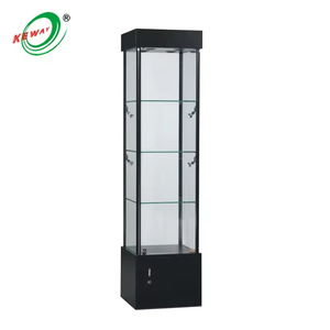 Vitrina de Exhibición con Marco de Aluminio y Vidrio LED Personalizable, Venta al Por Mayor de Fábrica, Vitrinas Cuadradas para Exhibición en Tiendas de Cigarrillos - Product Image 5