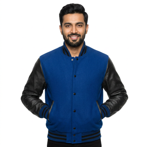 Dernière veste universitaire pour homme, qualité supérieure, broderie de logo personnalisée, OEM, faible MOQ, prix abordable, fournisseur en gros - Product Image 1