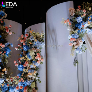 LEDA Nouveauté Décoration de mariage Prix usine Cadre de fond en acrylique Arche carrée blanche pour mariage Support de toile de fond - Product Image 2