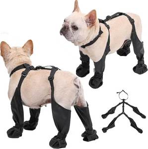 Botas Impermeables Antideslizantes para Perros, para Caminatas en la Nieve, para Exteriores, Resistentes a la Suciedad, Ajustables, con Suela de Goma, para Perros Pequeños y Medianos - Product Image 1