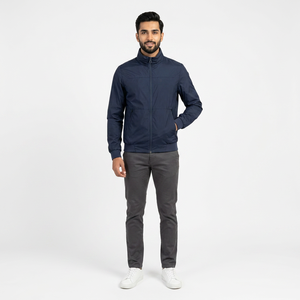 Veste coupe-vent pour homme de haute qualité Finer Threads, style vintage, à capuche, 100% coton, pour l'automne - Product Image 1