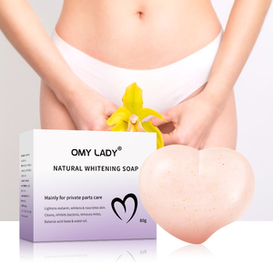 Barra de jabón pequeña rosa para mujer, blanqueador vaginal sin irritación, pieza privada personalizada, precio barato - Product Image 1