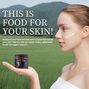 Venta al por mayor cuidado de la cara natural hidratante orgánico alimentado con pasto de carne batida de sebo y bálsamo de miel con miel cruda para la piel - Product Image 4