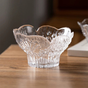 Set di Piatti in Vetro Trasparente a Forma di Petalo, Ciotola per Dessert, Elegante e di Alta Qualità, per Nido di Rondine e Acqua Zuccherata - Product Image 2