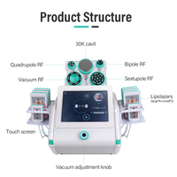 Conception unique, 6 en 1, lifting du visage, lipolasérs, machine de cavitation 30k pour amincir le corps, ODM/OEM