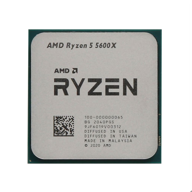 AMD CPU Ry-zen 5 5600X R5 5600X 3.7GHz 6 Core 12 Thread CPU 7NM L3 AM4 Socket Tray PCIE 3.0 Zen 3 Processor AMD CPU PC Gaming