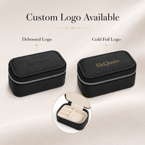 Étuis de voyage pour bijoux avec fermeture éclair et logo personnalisé, en tissu durable, pour cadeaux de mariage, enterrement de vie de jeune fille et autres occasions, vente en gros - Product Image 4