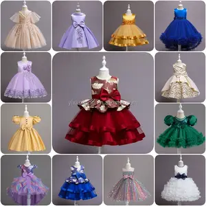 Hochwertiges Mädchen Hochzeitskleid flauschige Blume Baby Prinzessenkleid Babykleid