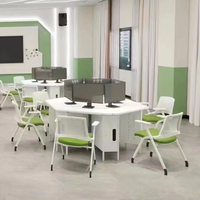 Table de salle de réunion de conférence mobile moderne et bon marché Tables de formation pliantes Mobilier de bureau Bureau de formation en forme de I