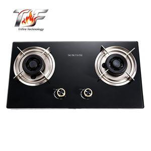 Estufa de <span class=keywords><strong>Gas</strong></span> Trifire, la Más Vendida en Oriente Medio, Estilo Moderno, Dos Quemadores, 4.8KW, Encendido Manual, Ahorro de Energía, Vidrio Templado - Product Image 3